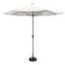 Pure Garden 9-Foot Outdoor Patio Umbrella with Base, Tan 50-101-TBB - alternate 4